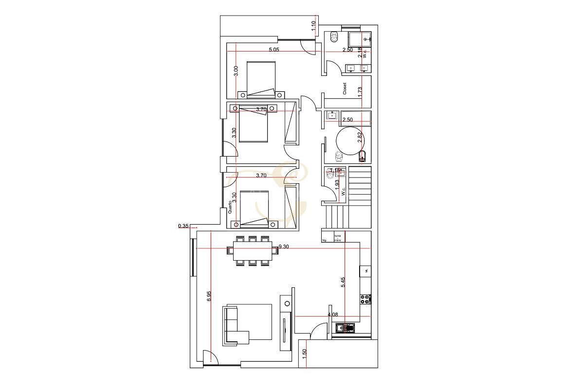 Moradia T3 Nova – Chave na Mão
